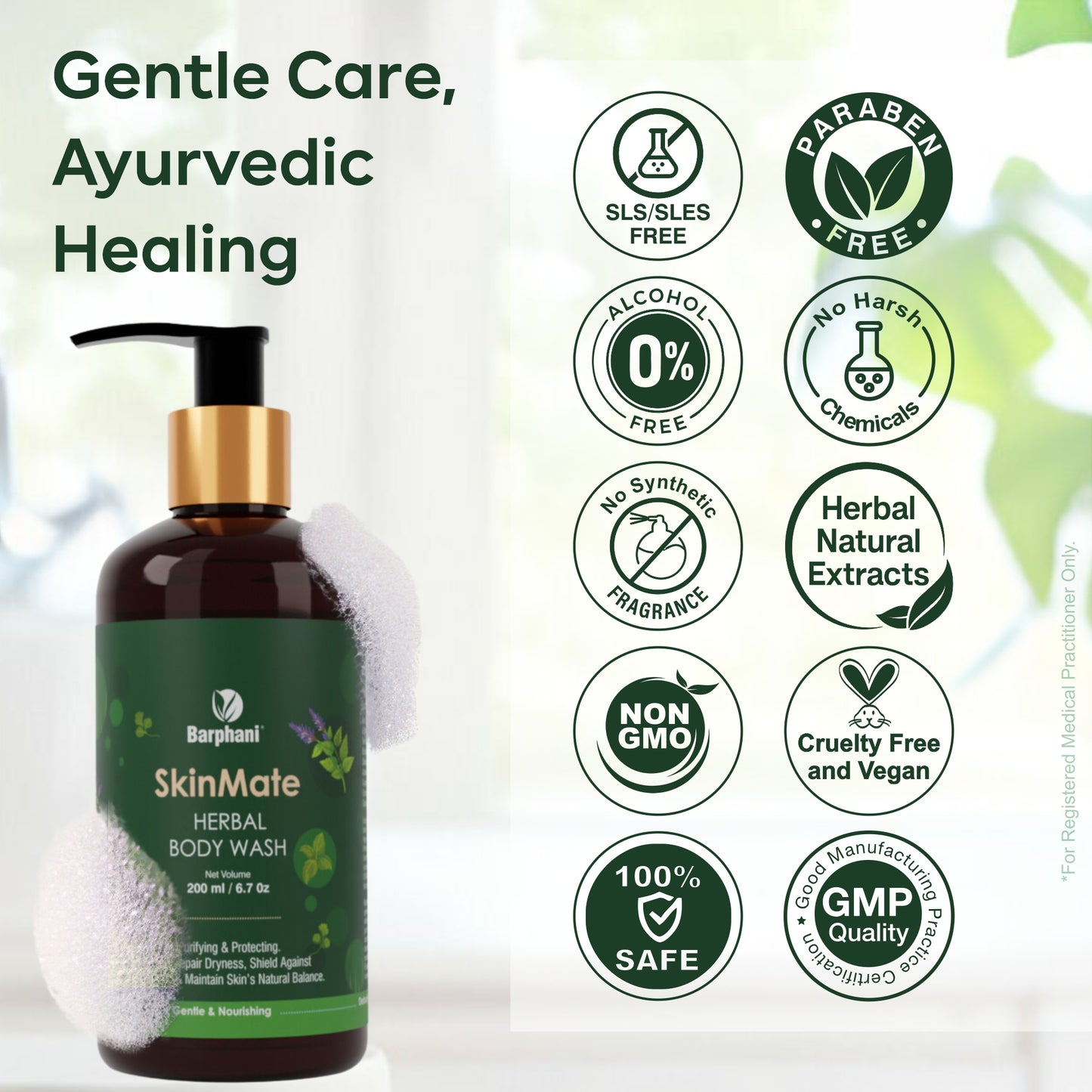 SkinMate Herbal Body Wash-200ml