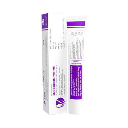 Barphani VitliGon Combo 1- VitiliGon Cream 6, VitliGon Tabs 60, Aarogya Plus Tabs 90 For Vitiligo White Patches Discolouration & Quick Re-Pigmentation