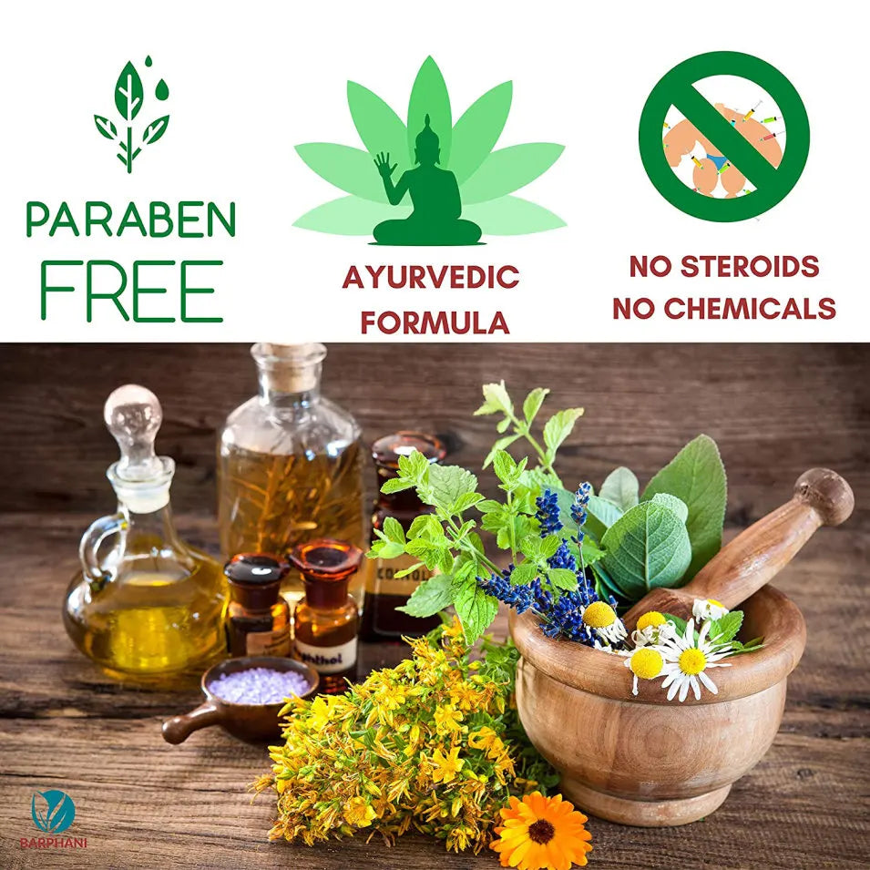 ഷിംഗിൾസിനുള്ള ബാർഫാനി ക്രീം (ഹെർപ്പസ്) ആശ്വാസം പ്രകൃതി ആയുർവേദ ഹെർപ്പസ് സോസ്റ്റർ പൊട്ടിപ്പുറപ്പെടുന്നതിനുള്ള ഫോർമുല വേദനാജനകമായ ചുണങ്ങു നാഡി വേദന - 6{20g x 6) പായ്ക്ക്