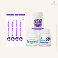 Barphani VitliGon Vitiligo Combo 4- VitiliGon Cream 80g VitliGon Tab 60 Aarogya Plus Tab 60 Shankhpushpi Plus Tab 60 Super Effective on White Patches