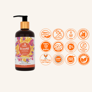 Barphani EczoNil Lotion 200ml Natural Herbal Formula For Eczema-Prone Dermatitis Herpes Ringworm & Fungal Skin | Dry Skin Soothing Skin Repair Formula