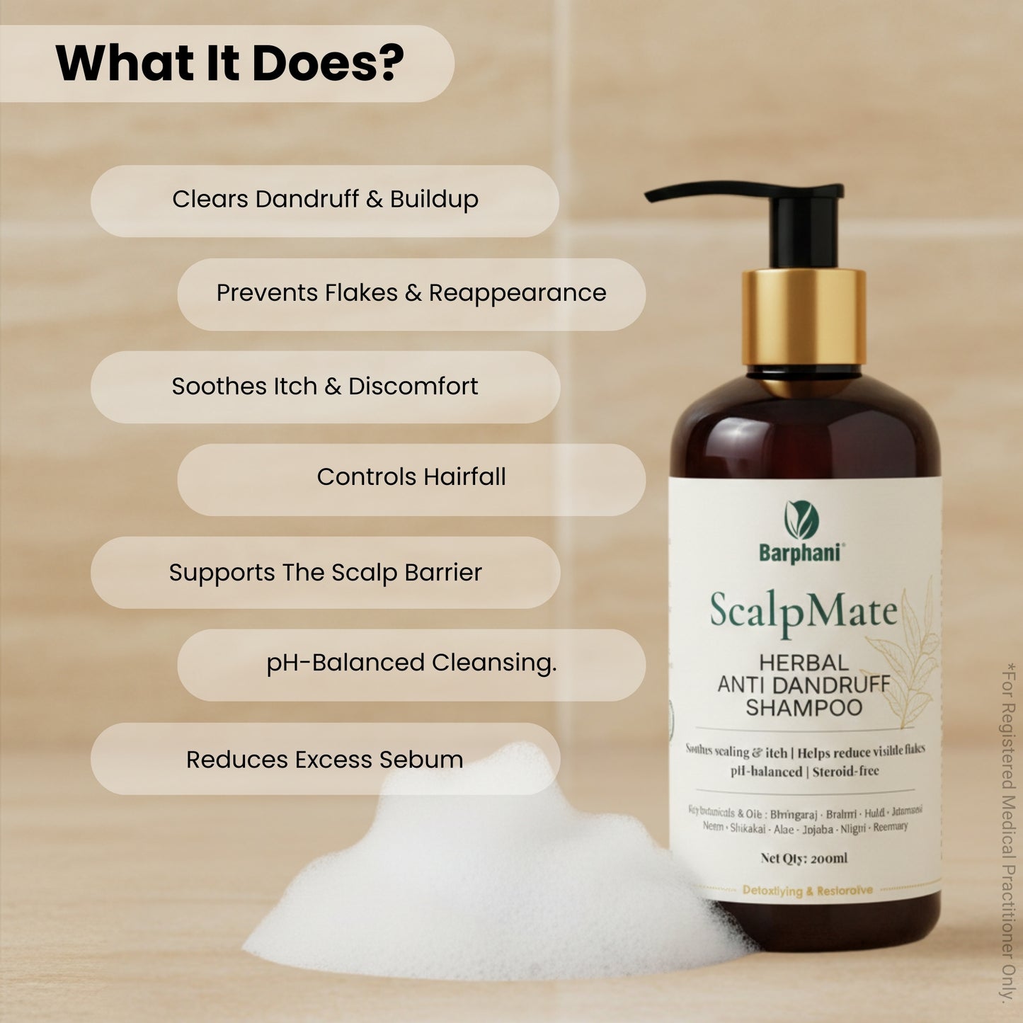 ScalpMate Herbal Anti Dandruff Shampoo