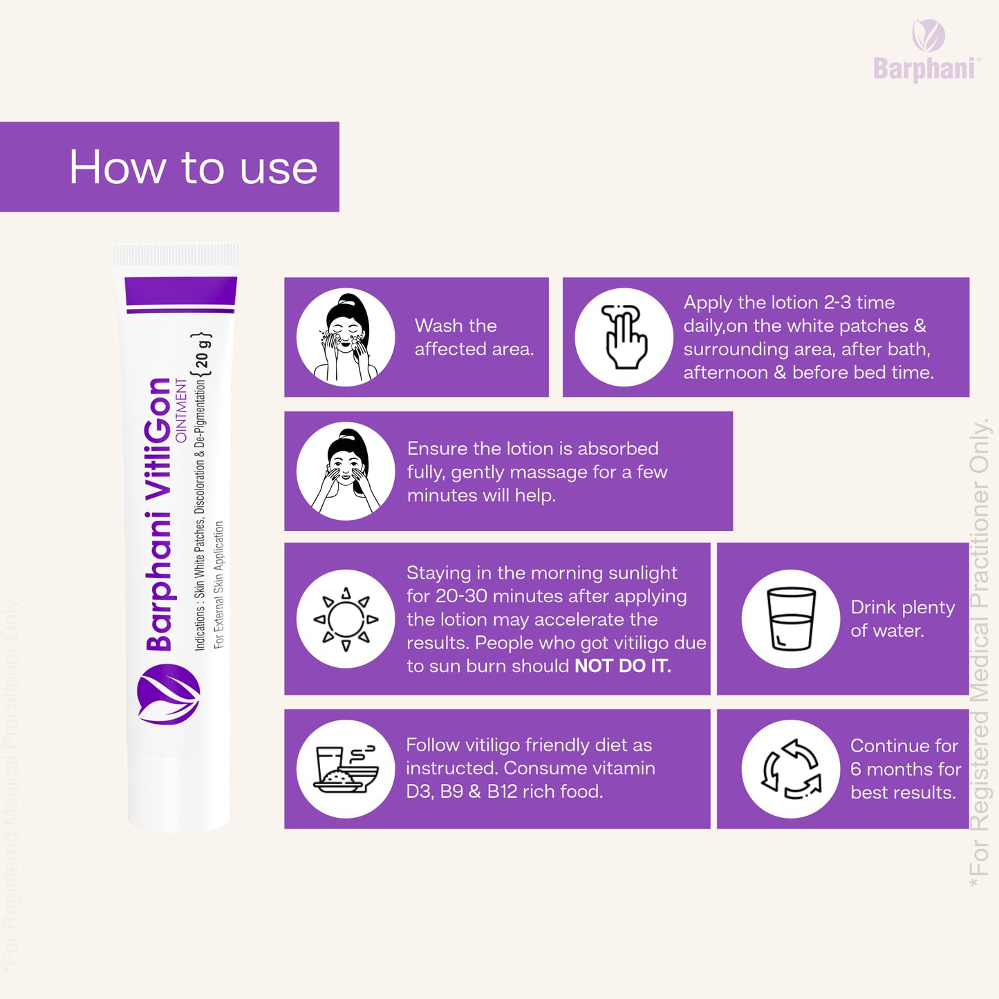 बर्फानी विटलीगोन कॉम्बो 4-विटिलिगो क्रीम (4) विटलीगोन टैब (60) आरोग्यप्लस टैब (90) शंखपुष्पीप्लस टैब (60) - विटिलिगो सफेद पैच और पुन: रंजकता के लिए