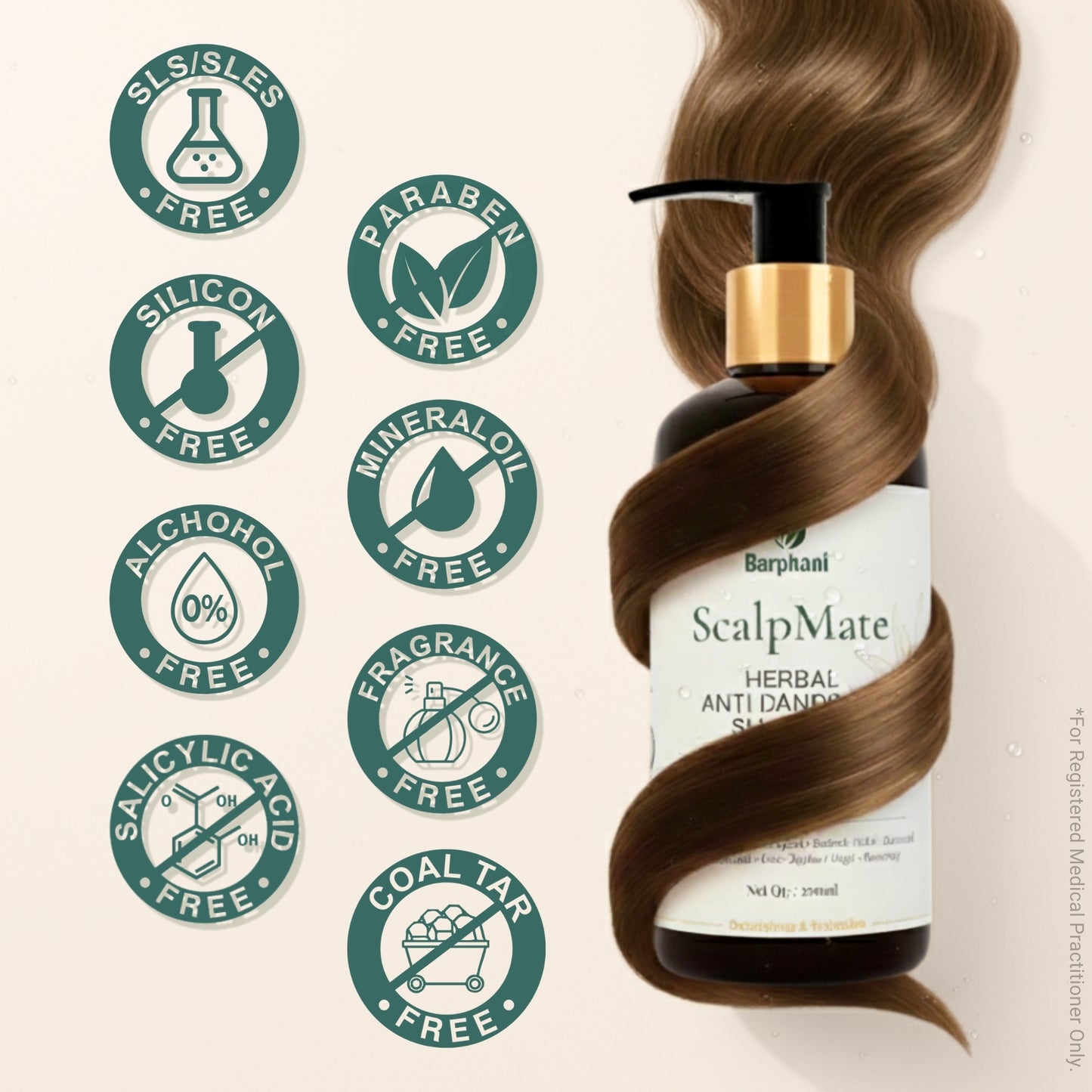 ScalpMate Herbal Anti Dandruff Shampoo