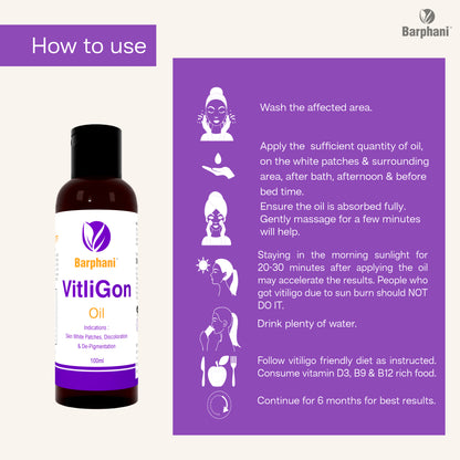 बर्फानी विटलीगोन कॉम्बो 1-विटिलिगो क्रीम (6) विटलीगोन टैब (60) और आरोग्यप्लस टैब (90) - सफेद दाग, मलिनकिरण और पुन: रंजकता पर प्रभावी