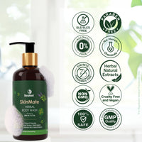 B1G1-Barphani SkinMate Herbal Body Wash Gentle Natural Skincare For Psoriasis Eczema Dry Sensitive Skin, Skin Discomfort SLS Paraben Alcohol Perfume-Free