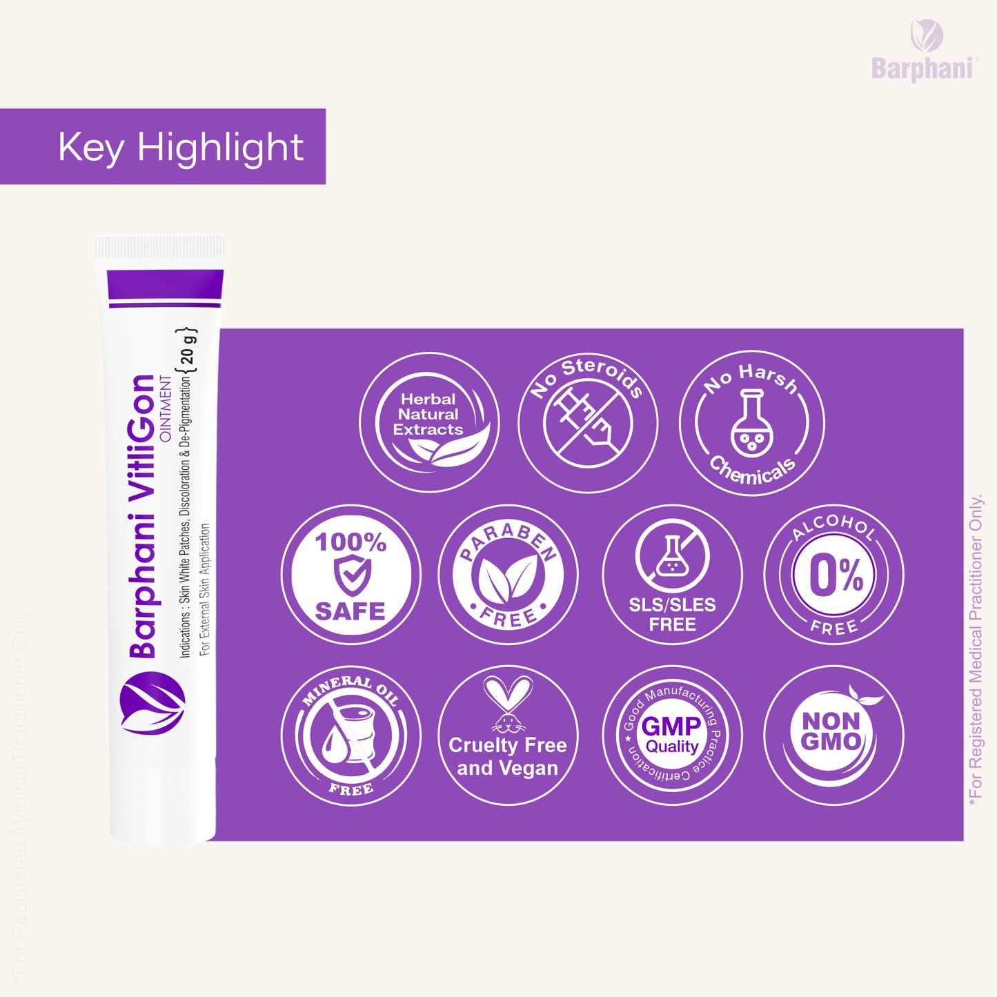 बर्फानी विटलीगोन कॉम्बो 4-विटिलिगो क्रीम (4) विटलीगोन टैब (60) आरोग्यप्लस टैब (90) शंखपुष्पीप्लस टैब (60) - विटिलिगो सफेद पैच और पुन: रंजकता के लिए