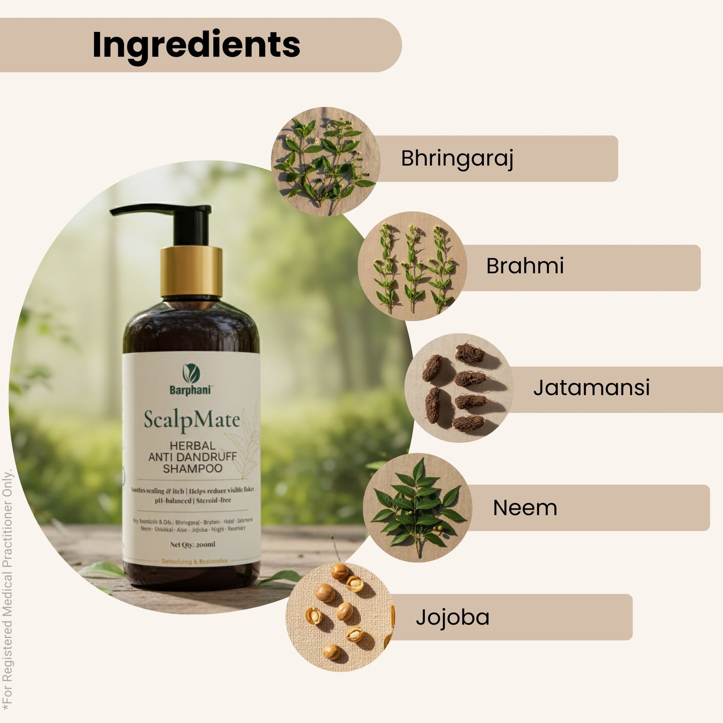 ScalpMate Herbal Anti Dandruff Shampoo