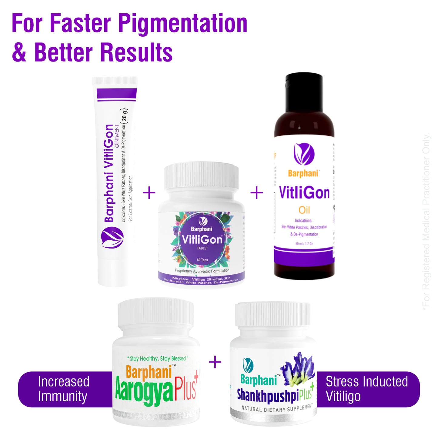 बर्फानी विटलीगोन टैबलेट - सफेद पैच, रंग बदलने, डी-पिगमेंटेशन, तेज़ परिणामों पर अत्यधिक प्रभावी, स्प्रेड को प्रतिबंधित करने में मदद करता है- 60 टैब पैक