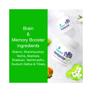 Barphani Shankhpushpi Plus-Instant Stress n Tension Relief, For Stress-Induced Conditions Like Vitiligo Psoriasis Eczema Melasma- 60 Tabs