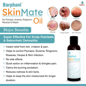 SkinMate Oil - Pre-Shower Calming Oil for Very Dry, Flaky, Itch-Prone Skin & Scalp