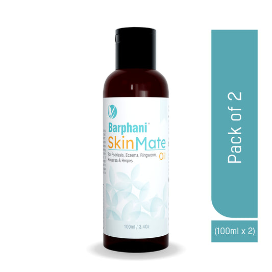 Barphani SkinMate Oil 200ml All-Natural Steroid-Free Relief from Psoriasis Scalp Psoriasis Eczema Seborrheic Dermatitis Fungal Infections Skin Rashes