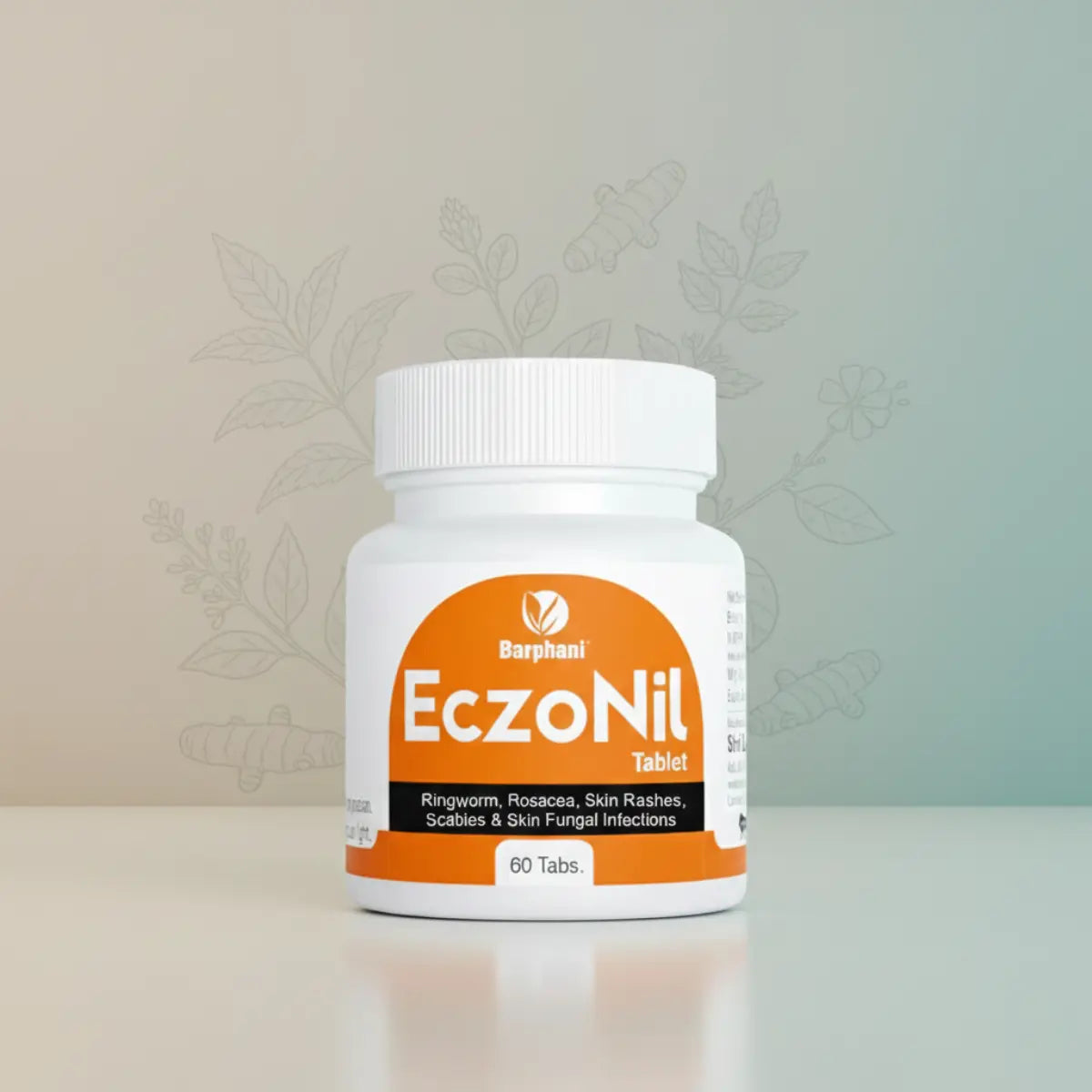 বারফানি EczoNil ট্যাব(৬০)-দ্রুত উপশম ক্রনিক একজিমা ডার্মাটাইটিস সোরিয়াসিস এক্সফোলিয়েটিভ চেইলাইটিস (ইসি) দাদ ছত্রাক সংক্রমণ চুলকানি লালভাব শুষ্ক ত্বক