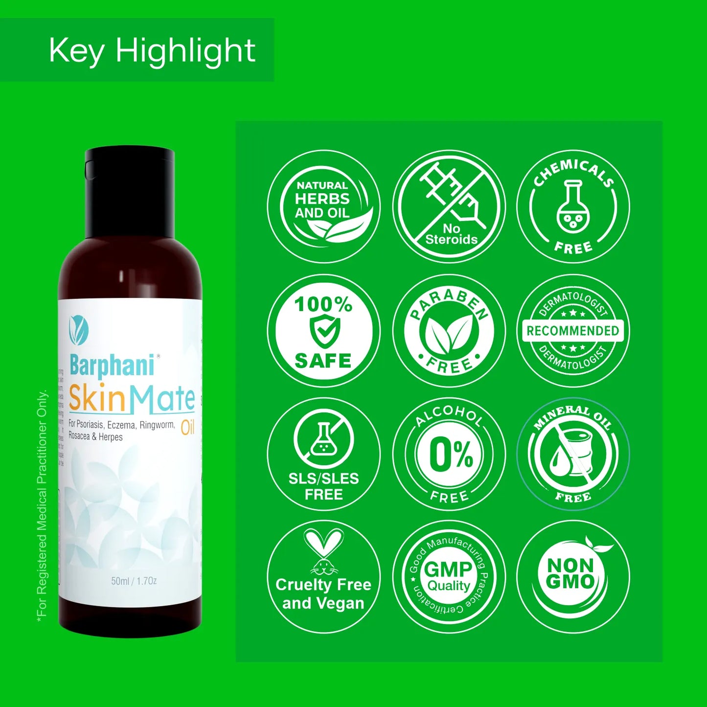 Essential PsoroClear Trio Pack- Lasting Psoriasis Scaling Itching Redness Flaking Relief. PsoroClear Cream 6 PsoroClear Tab 60 SkinMate Oil 100ml